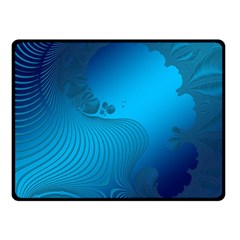 Fractals Lines Wave Pattern Double Sided Fleece Blanket (small)  by Simbadda