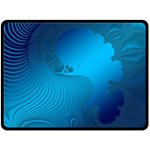 Fractals Lines Wave Pattern Double Sided Fleece Blanket (Large)  80 x60  Blanket Front