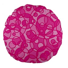 Pattern Large 18  Premium Flano Round Cushions