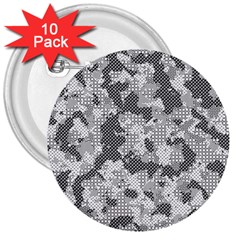 Camouflage Patterns  3  Buttons (10 Pack)  by Simbadda