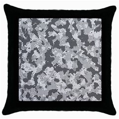 Camouflage Patterns  Throw Pillow Case (black) by Simbadda