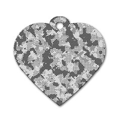 Camouflage Patterns  Dog Tag Heart (two Sides)