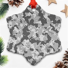 Camouflage Patterns  Snowflake Ornament (two Sides) by Simbadda