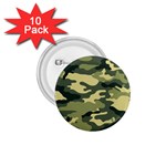 Camouflage Camo Pattern 1.75  Buttons (10 pack) Front