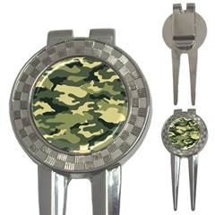 Camouflage Camo Pattern 3-in-1 Golf Divots by Simbadda