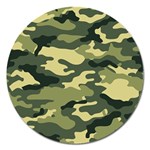 Camouflage Camo Pattern Magnet 5  (Round) Front