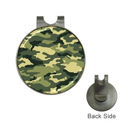 Camouflage Camo Pattern Hat Clips With Golf Markers by Simbadda