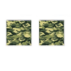 Camouflage Camo Pattern Cufflinks (square) by Simbadda