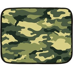 Camouflage Camo Pattern Fleece Blanket (mini) by Simbadda