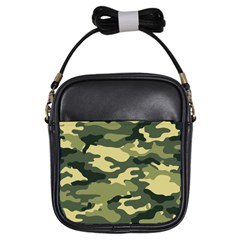 Camouflage Camo Pattern Girls Sling Bags by Simbadda