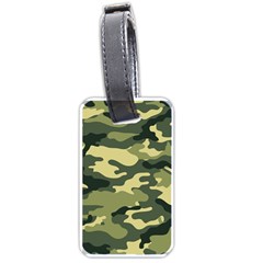 Camouflage Camo Pattern Luggage Tags (one Side)  by Simbadda