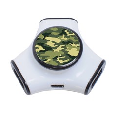 Camouflage Camo Pattern 3-port Usb Hub by Simbadda