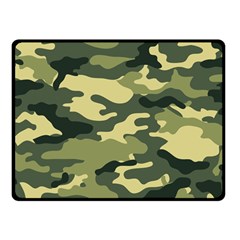 Camouflage Camo Pattern Double Sided Fleece Blanket (small)  by Simbadda