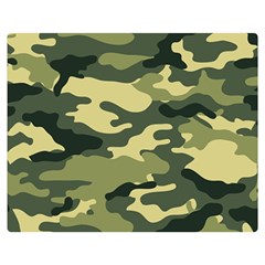 Camouflage Camo Pattern Double Sided Flano Blanket (medium)  by Simbadda