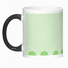 Floral Stripes Card In Green Morph Mugs by Simbadda