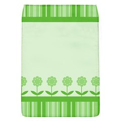 Floral Stripes Card In Green Flap Covers (s)  by Simbadda