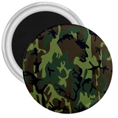 Military Camouflage Pattern 3  Magnets by Simbadda