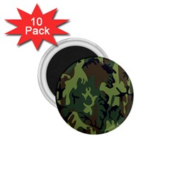 Military Camouflage Pattern 1 75  Magnets (10 Pack)  by Simbadda