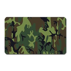 Military Camouflage Pattern Magnet (rectangular) by Simbadda