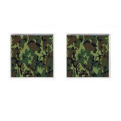 Military Camouflage Pattern Cufflinks (square) by Simbadda