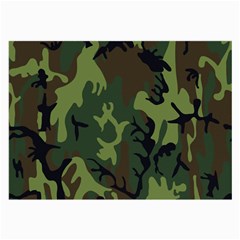 Military Camouflage Pattern Large Glasses Cloth (2-side) by Simbadda