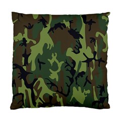 Military Camouflage Pattern Standard Cushion Case (two Sides) by Simbadda