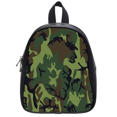 Military Camouflage Pattern School Bags (small)  by Simbadda