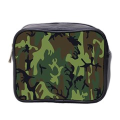 Military Camouflage Pattern Mini Toiletries Bag 2-side by Simbadda