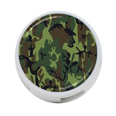 Military Camouflage Pattern 4-port Usb Hub (two Sides)  by Simbadda