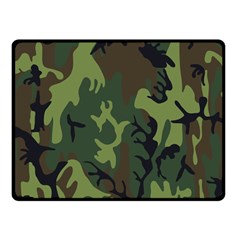 Military Camouflage Pattern Fleece Blanket (small)