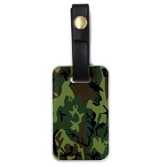 Military Camouflage Pattern Luggage Tags (one Side)  by Simbadda