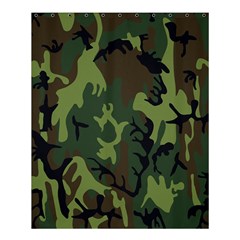 Military Camouflage Pattern Shower Curtain 60  X 72  (medium) 