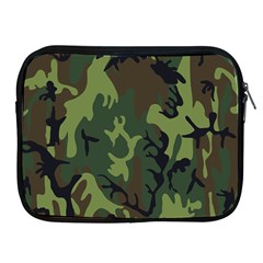 Military Camouflage Pattern Apple Ipad 2/3/4 Zipper Cases by Simbadda