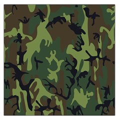 Military Camouflage Pattern Large Satin Scarf (square) by Simbadda