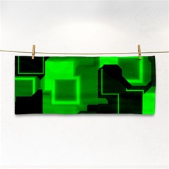 Green Cyber Glow Pattern Cosmetic Storage Cases by Simbadda