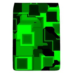 Green Cyber Glow Pattern Flap Covers (l)  by Simbadda