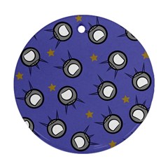 Rockets In The Blue Sky Surrounded Ornament (round) by Simbadda