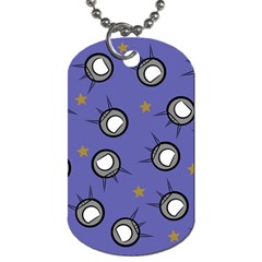 Rockets In The Blue Sky Surrounded Dog Tag (two Sides) by Simbadda