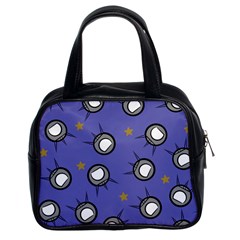 Rockets In The Blue Sky Surrounded Classic Handbags (2 Sides) by Simbadda