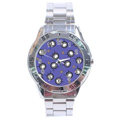 Rockets In The Blue Sky Surrounded Stainless Steel Analogue Watch by Simbadda