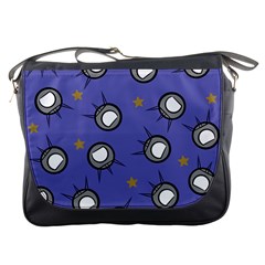 Rockets In The Blue Sky Surrounded Messenger Bags by Simbadda