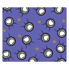 Rockets In The Blue Sky Surrounded Double Sided Flano Blanket (small) 