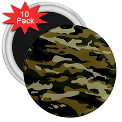 Military Vector Pattern Texture 3  Magnets (10 Pack)  by Simbadda