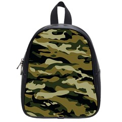 Military Vector Pattern Texture School Bags (small)  by Simbadda