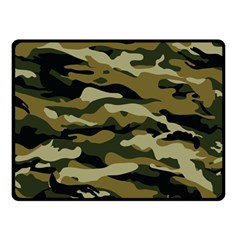 Military Vector Pattern Texture Double Sided Fleece Blanket (small)  by Simbadda