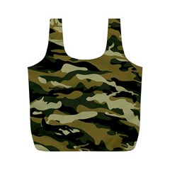 Military Vector Pattern Texture Full Print Recycle Bags (m)  by Simbadda