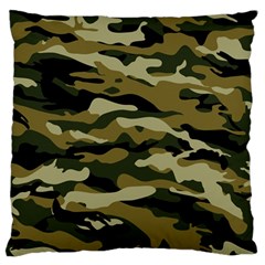 Military Vector Pattern Texture Large Flano Cushion Case (one Side)