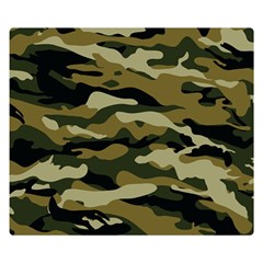 Military Vector Pattern Texture Double Sided Flano Blanket (small)  by Simbadda