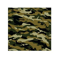 Military Vector Pattern Texture Small Satin Scarf (square) by Simbadda