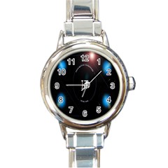 This Is An It Logo Round Italian Charm Watch by Simbadda